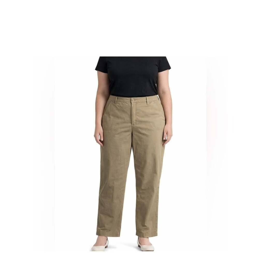 GH Bass Pants Womens Size 14 Cotton Straight Leg Chino High Rise 1990s Vintage